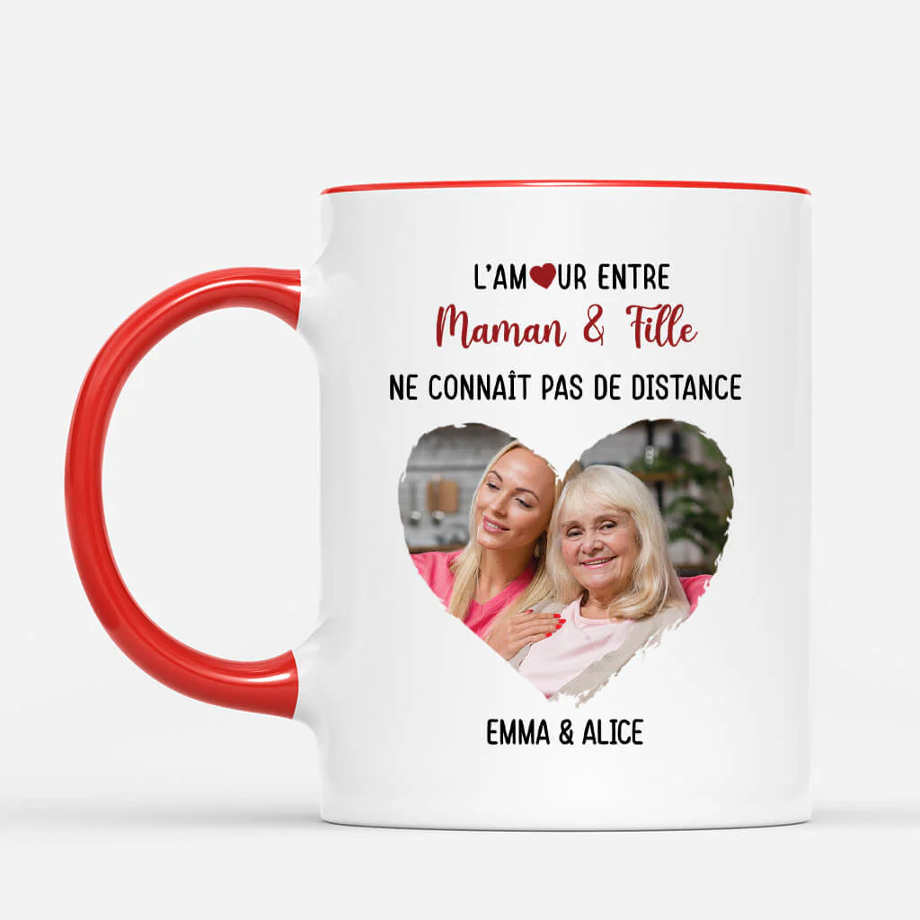 Mug Avec Photo Personnalisé - L’Amour Entre Mamie Et Petit-Enfant - Image 2