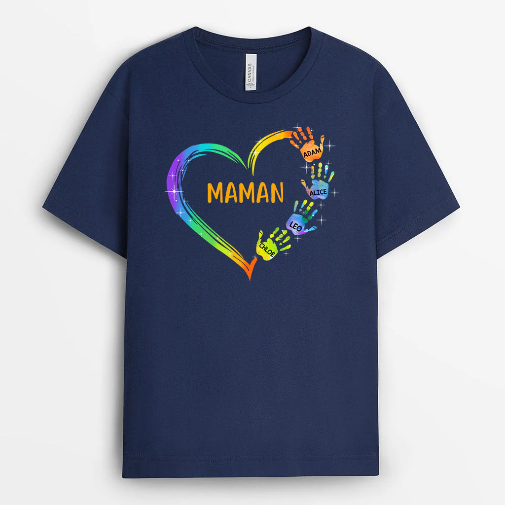 T Shirt Mamie Personnalisé - Cœur de Mamie - Image 2