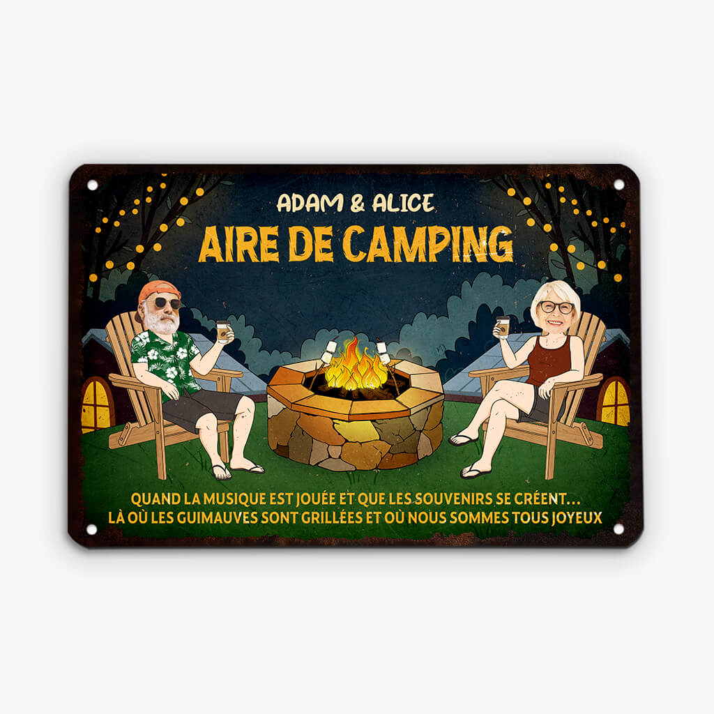 Plaque humoristique personnalisée – Le foyer du chaos amoureux - Image 2