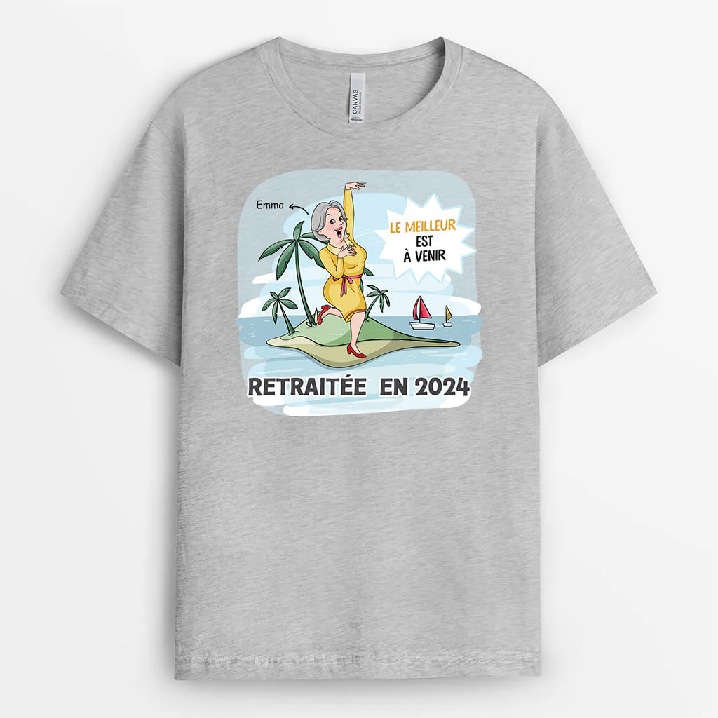 Tee Shirt Personnalisé Retraite Homme – Le Meilleur Est À Venir - Image 2