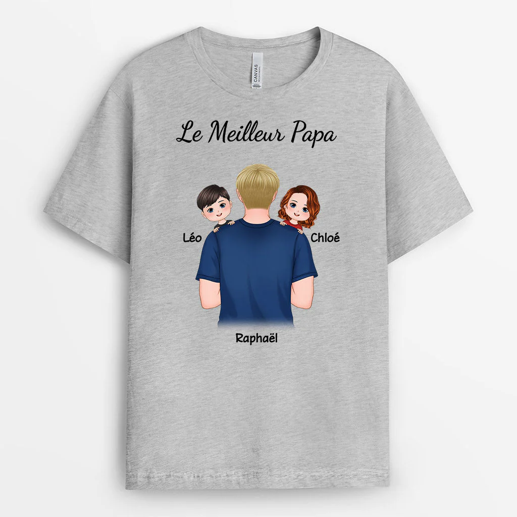 T-Shirt Papa Personnalisé | Le Meilleur Papa