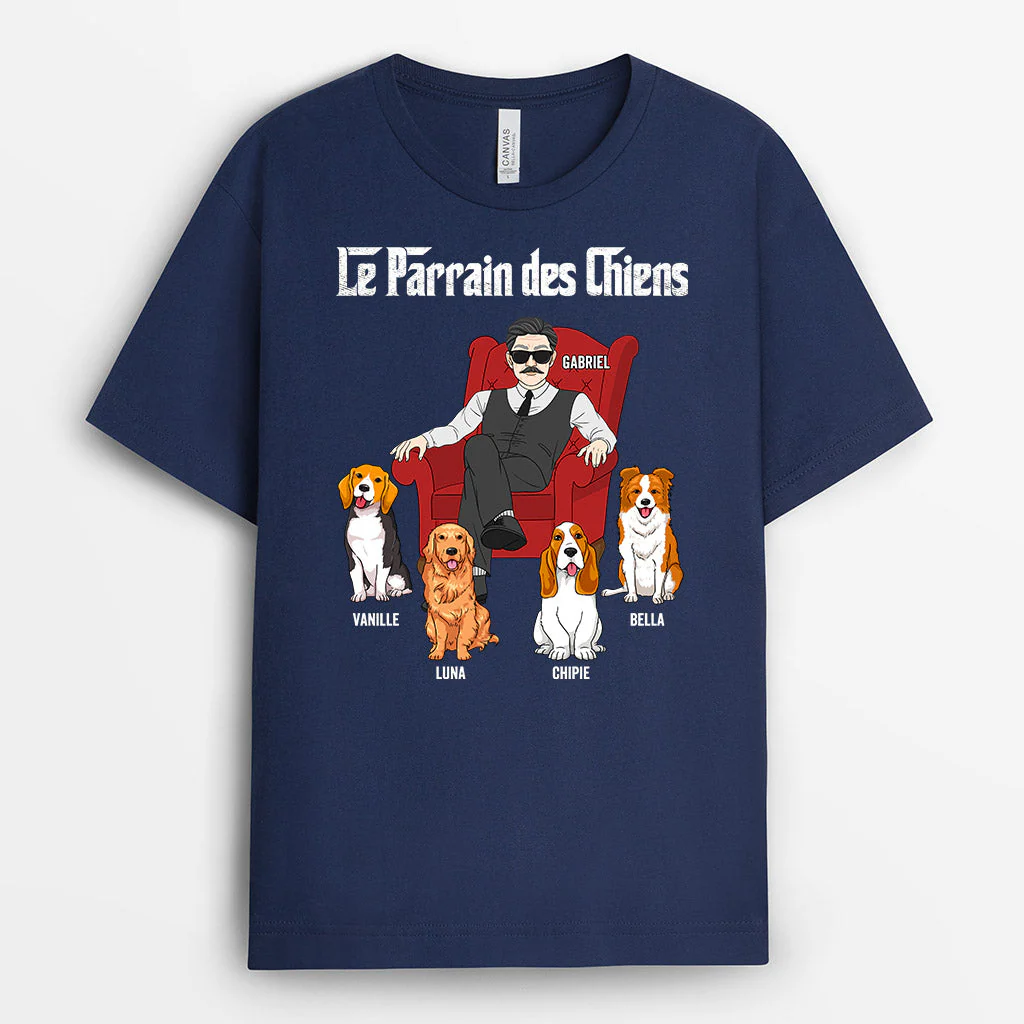 Tee Shirt pour Chien Personnalisé - Le Parrain Des Chiens - Image 2