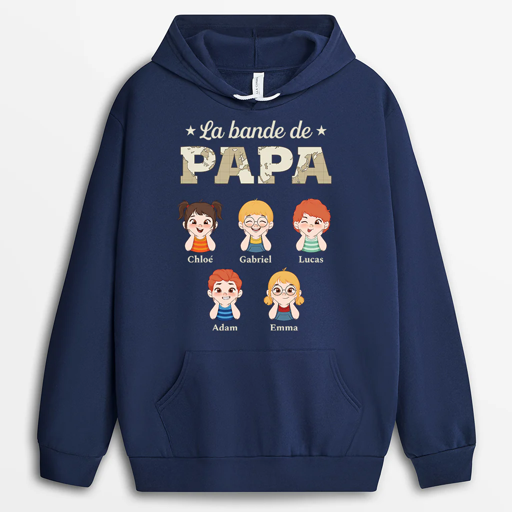 Sweat à Capuche Personnalisé Papa – La Bande à Papa
