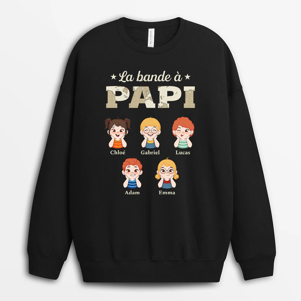 Sweat personnalisé homme – La bande à papa