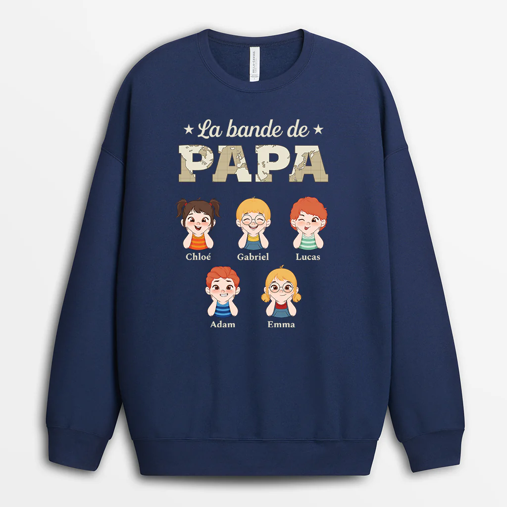 Sweat personnalisé homme – La bande à papa - Image 2