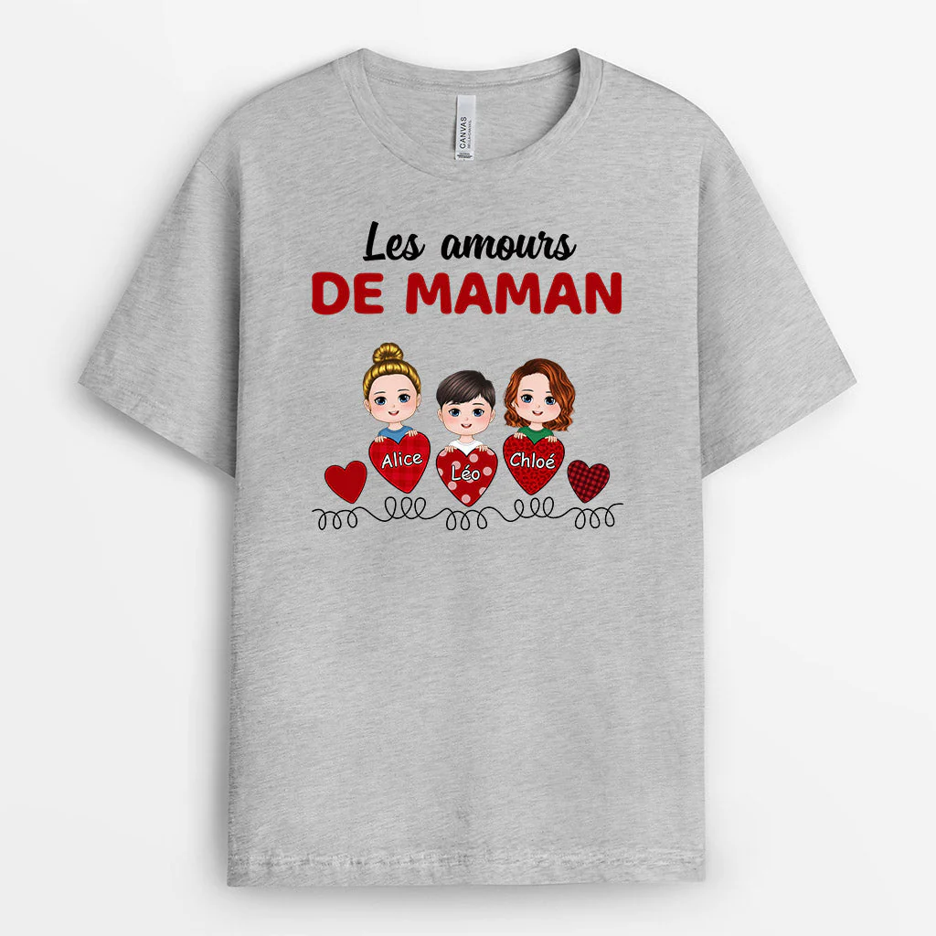 Tee Shirt Personnalisé Mamie - Les Amours de Mamie - Image 2