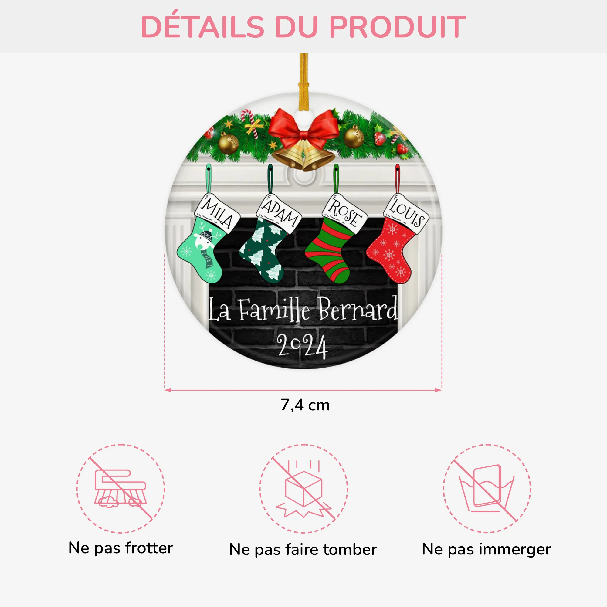 Ornement Les Bas De Noël Personnalisé - Image 3