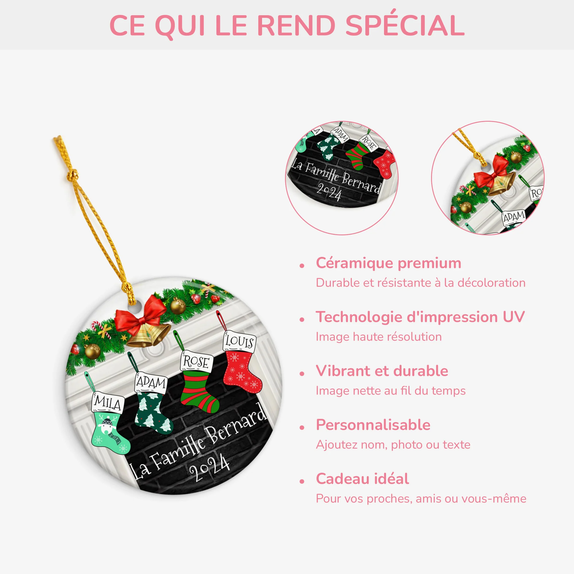 Ornement Les Bas De Noël Personnalisé - Image 4