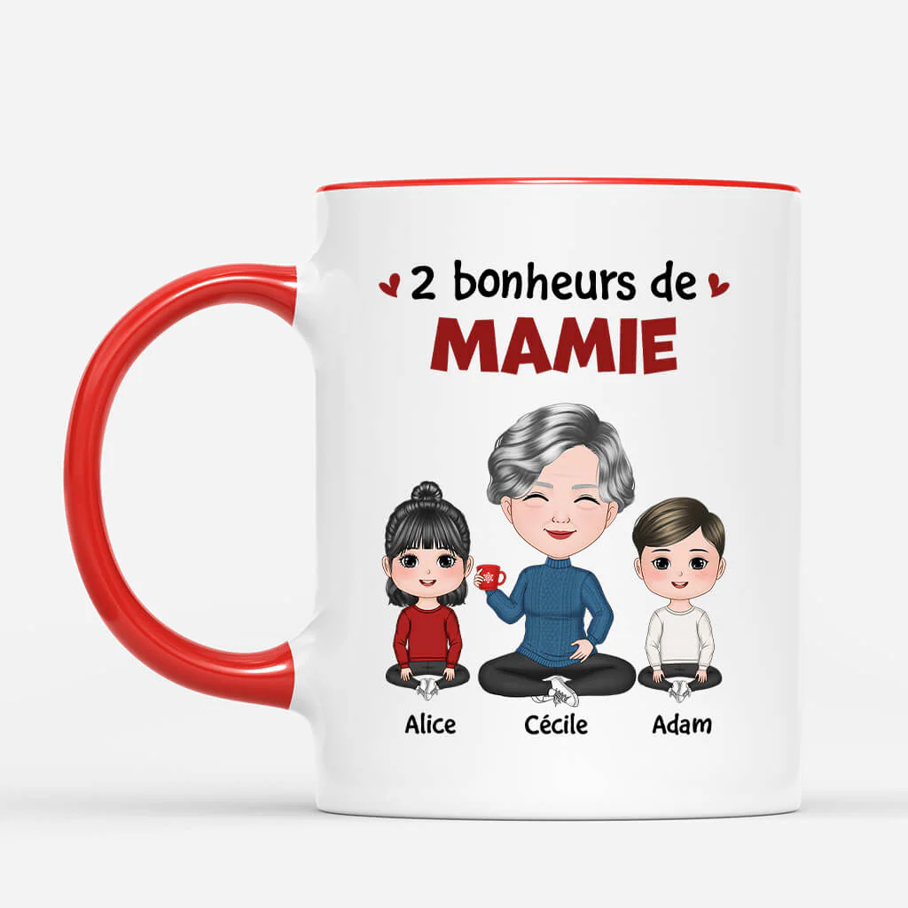 Mug personnalisé Noël – Les Bonheurs de Maman & Mamie - Image 2