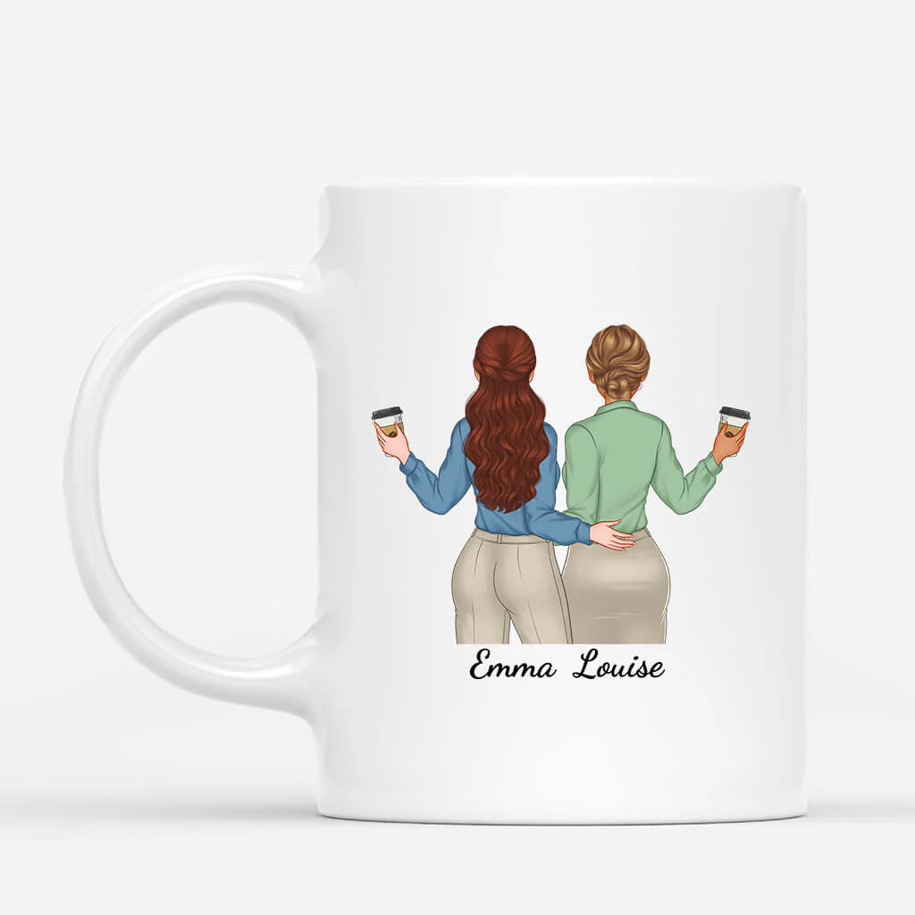 Mug Personnalisé Collègue - Les Chances Nous Ont Fait Collègues - Image 2