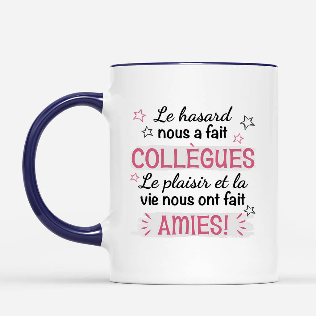 Mug Personnalisé Collègue - Les Chances Nous Ont Fait Collègues - Image 3