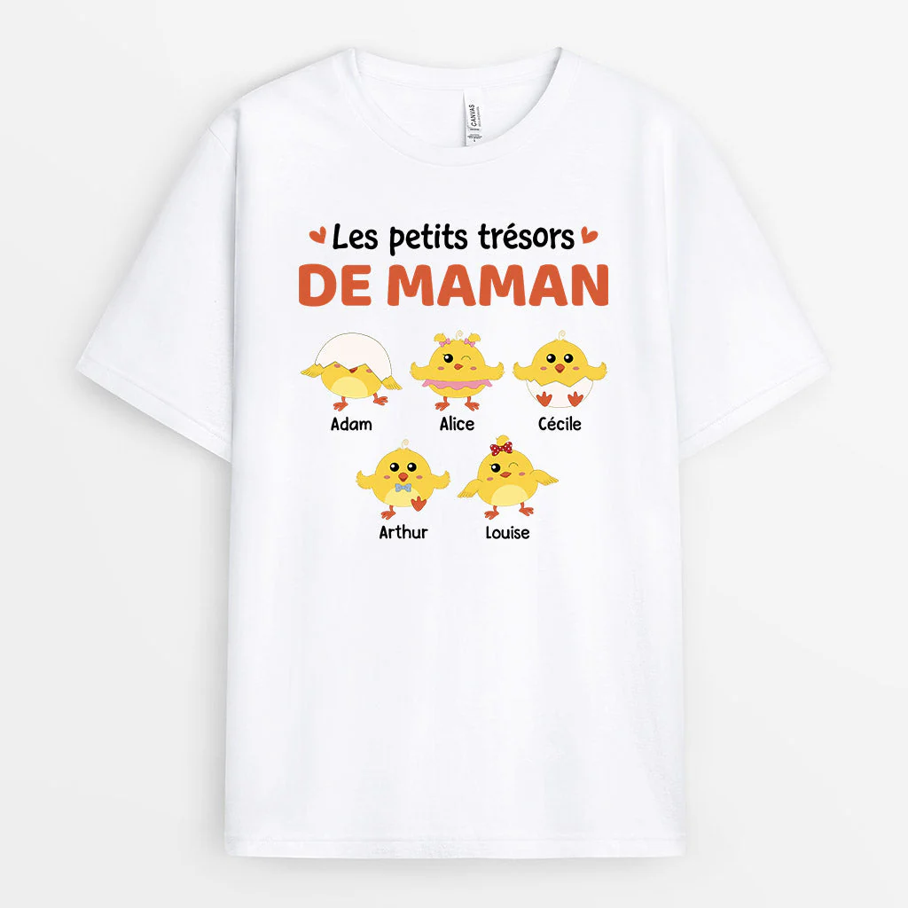 Tee Shirt Personnalisé Mamie - Les Petits Trésors de Mamie - Image 2
