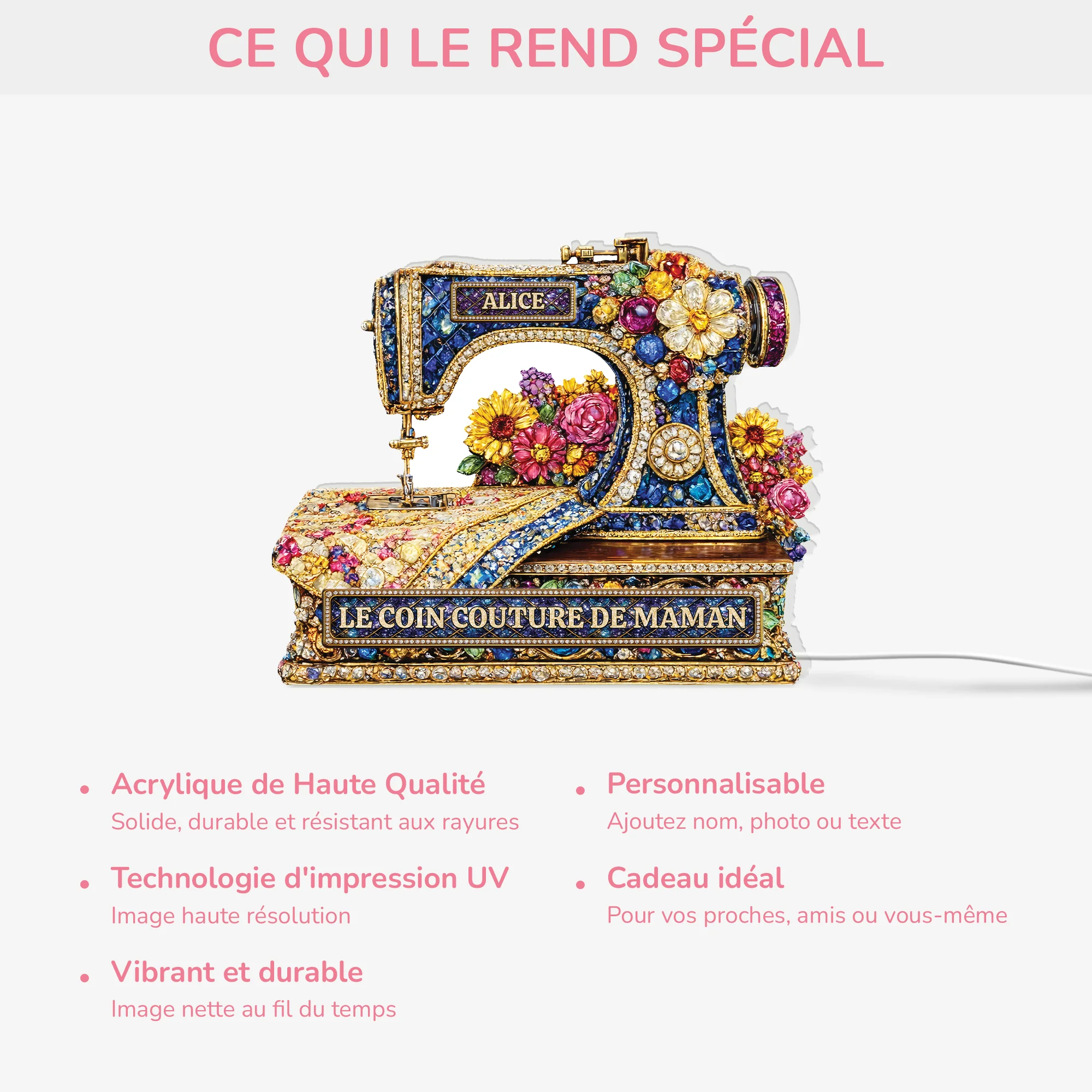 Lightbox Personnalisable - Coin Couture De Mamie Maman - Image 3