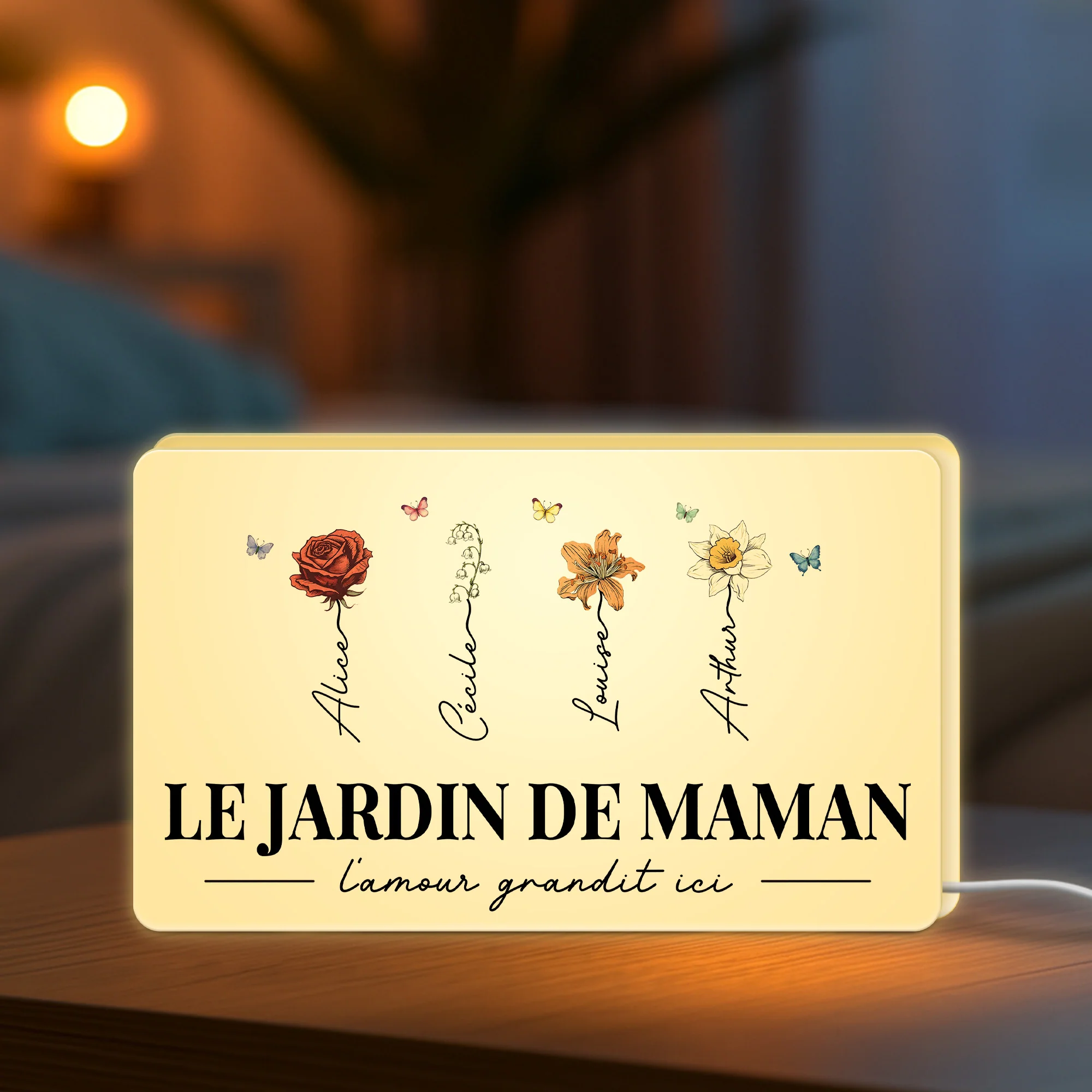 Lightbox Personnalisable - Le Jardin De Mamie - Image 2