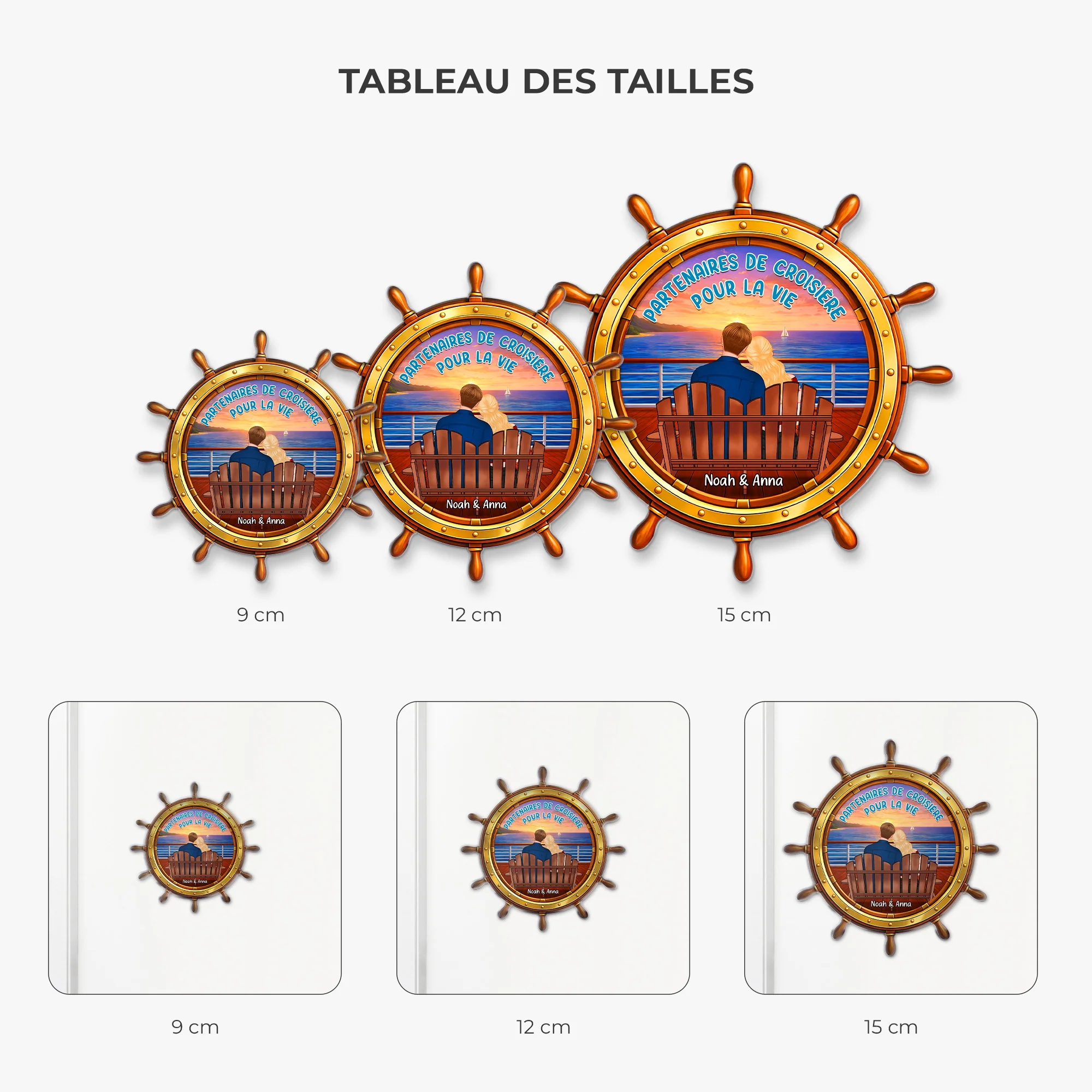 Magnet Acrylique Personnalisé Pour Couple - Partenaires De Croisière À Vie - Image 3