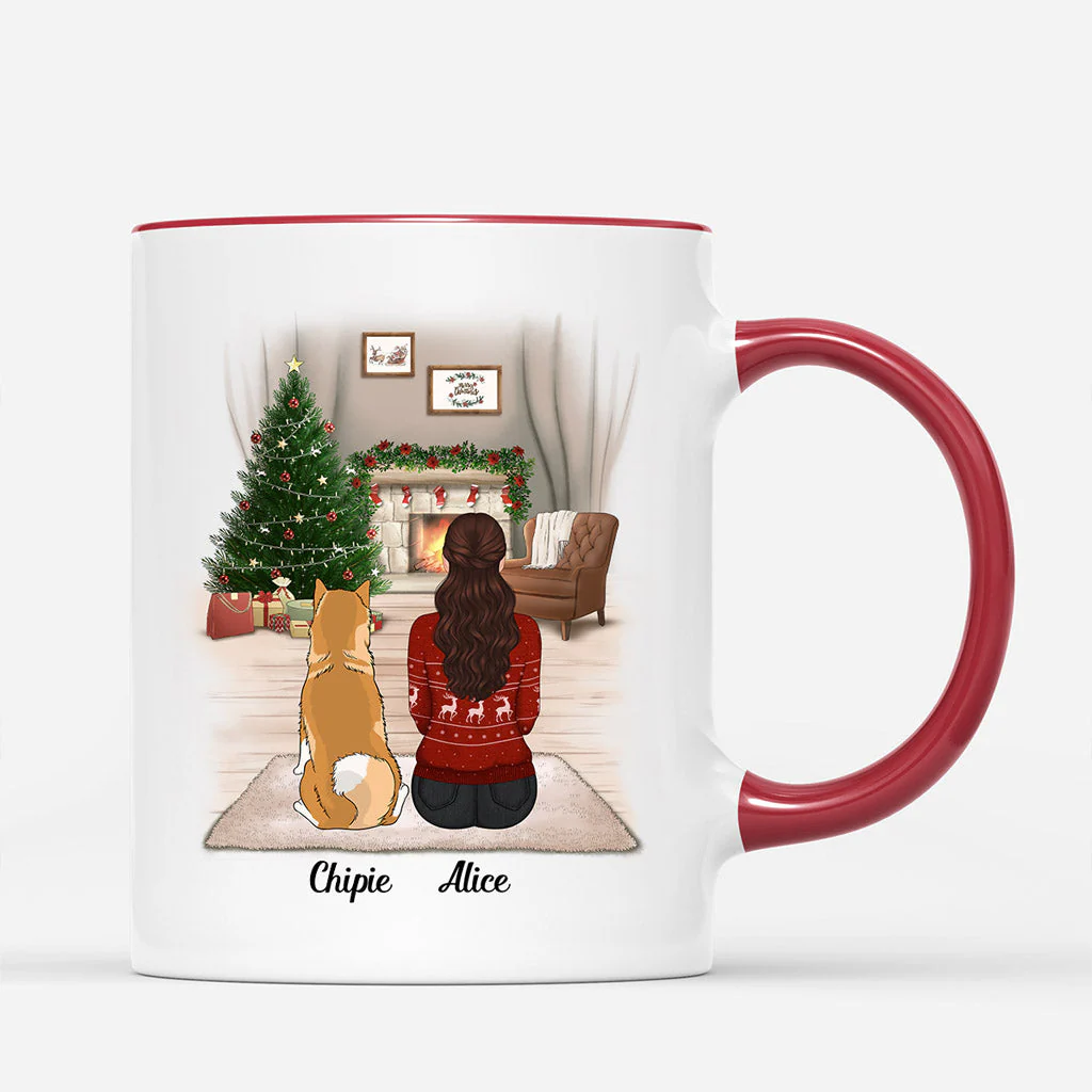 Mug personnalisé de Noël – Maman Chien - Image 2