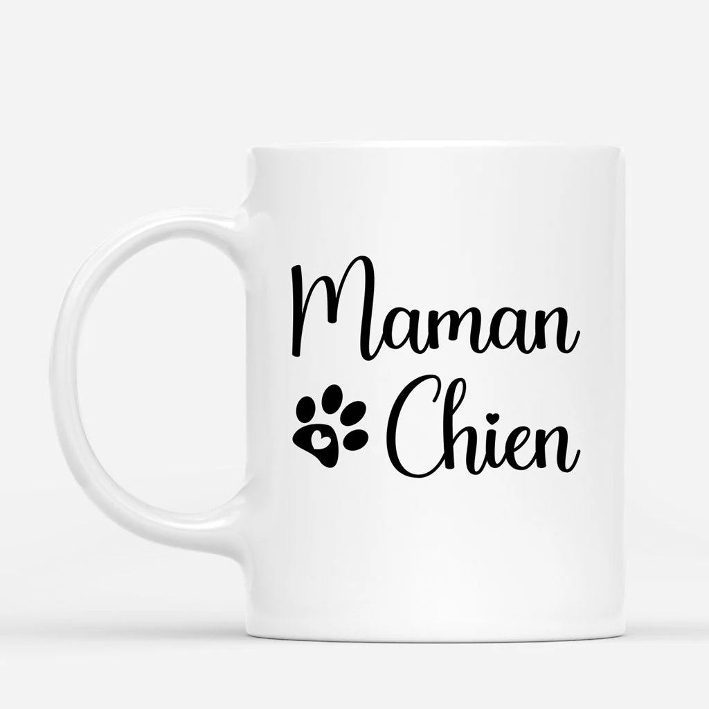 Mug personnalisé de Noël – Maman Chien - Image 3