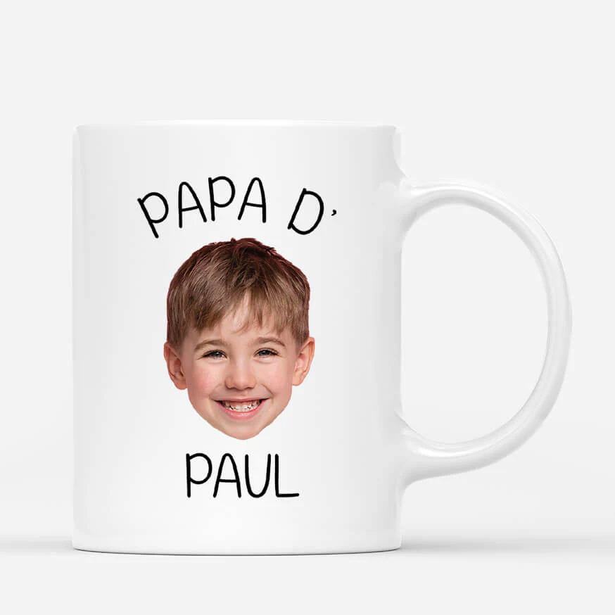 Mug Personnalisé Maman - Maman De L'enfant Avec Visage - Image 3