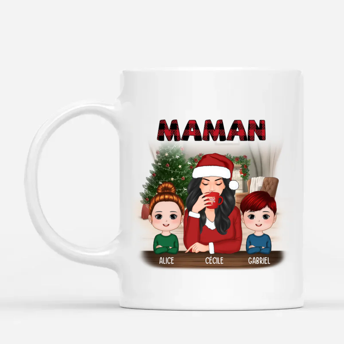 Mug personnalisé Noël pour Maman & Mamie
