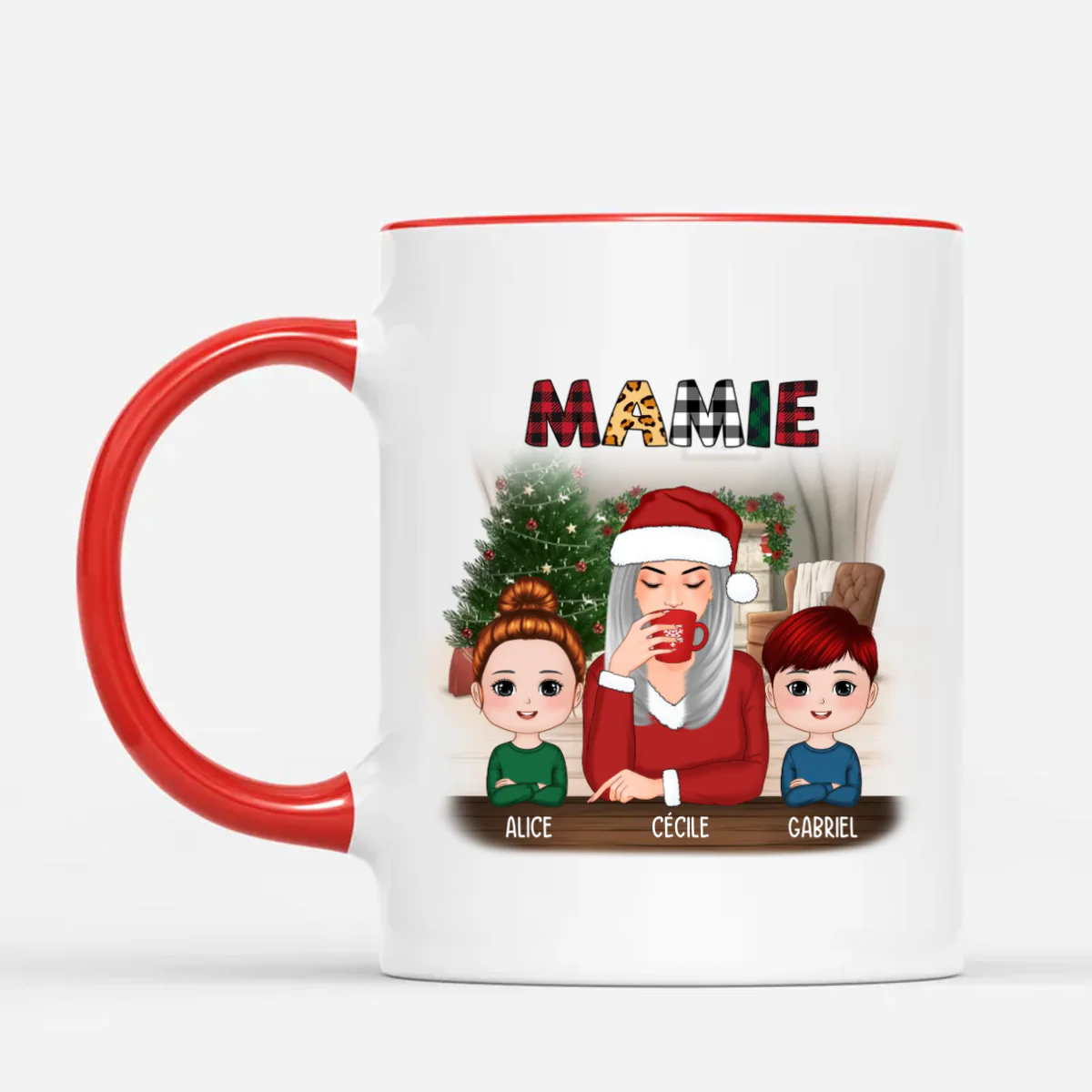 Mug personnalisé Noël pour Maman & Mamie - Image 2