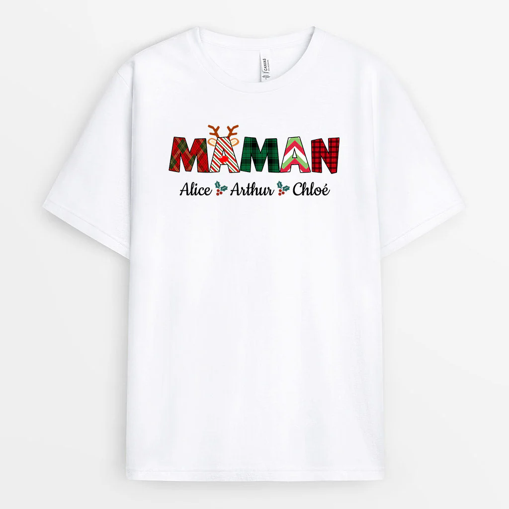 Tee Shirt Personnalisé Grand-Mère - Mamie | Mot Stylé Noël - Image 2