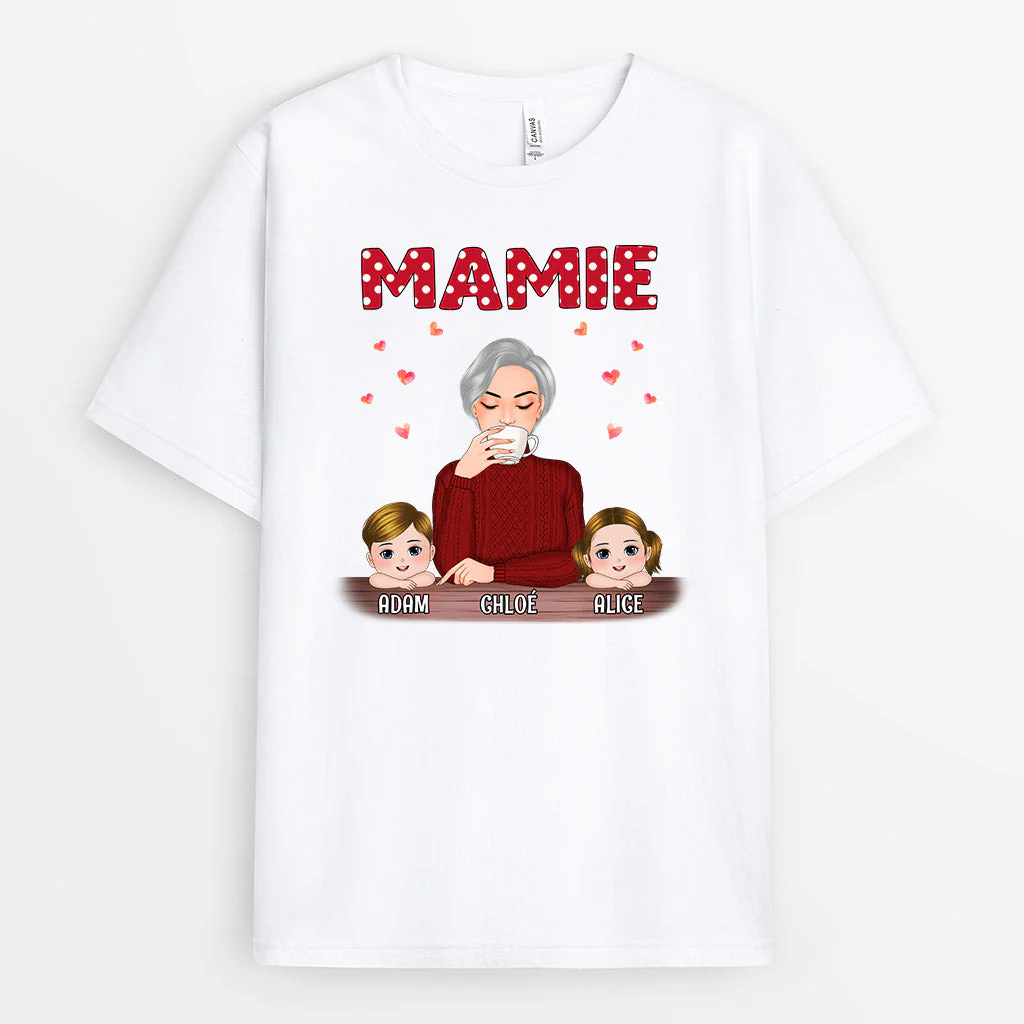 Tee Shirt Personnalisé Mamie - Mamie et Petits Enfants