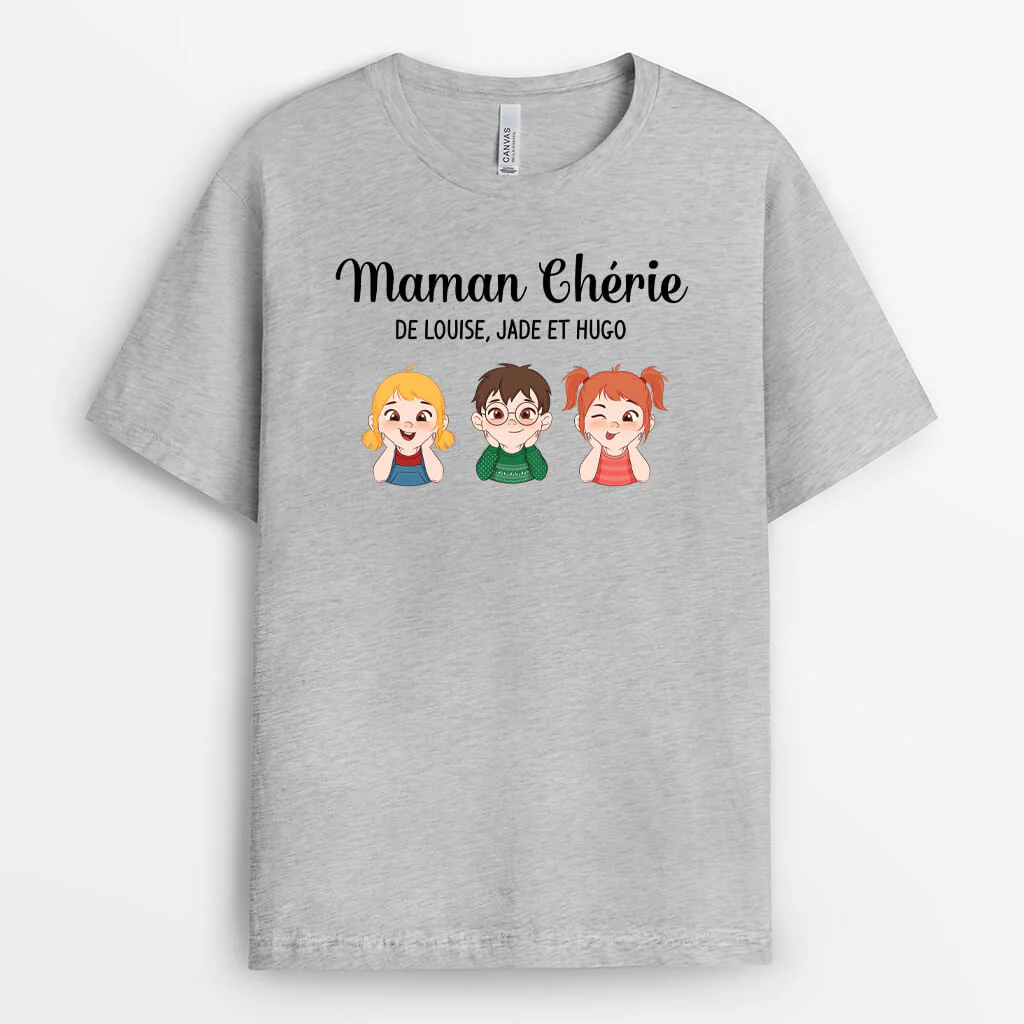 Mamie Chérie Des Petits-Enfants - Tee-shirt Personnalisé Mamie - Image 2