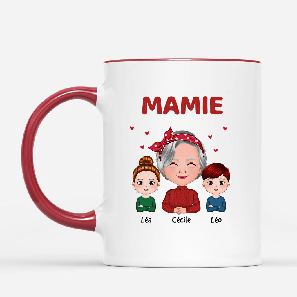 Tasse Personnalisée Fête des Grand Mère – Mamie et Petits-Enfants - Image 2