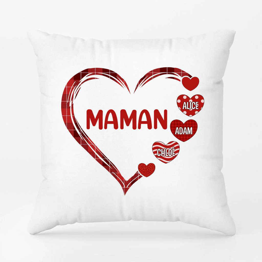 Coussin Personnalisé Maman - Cœur De Mamie Maman - Image 2
