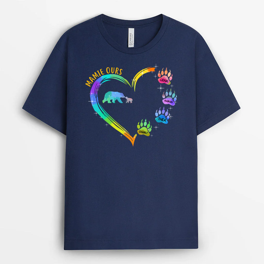 T Shirt Mamie Personnalisé - Mamie Ours