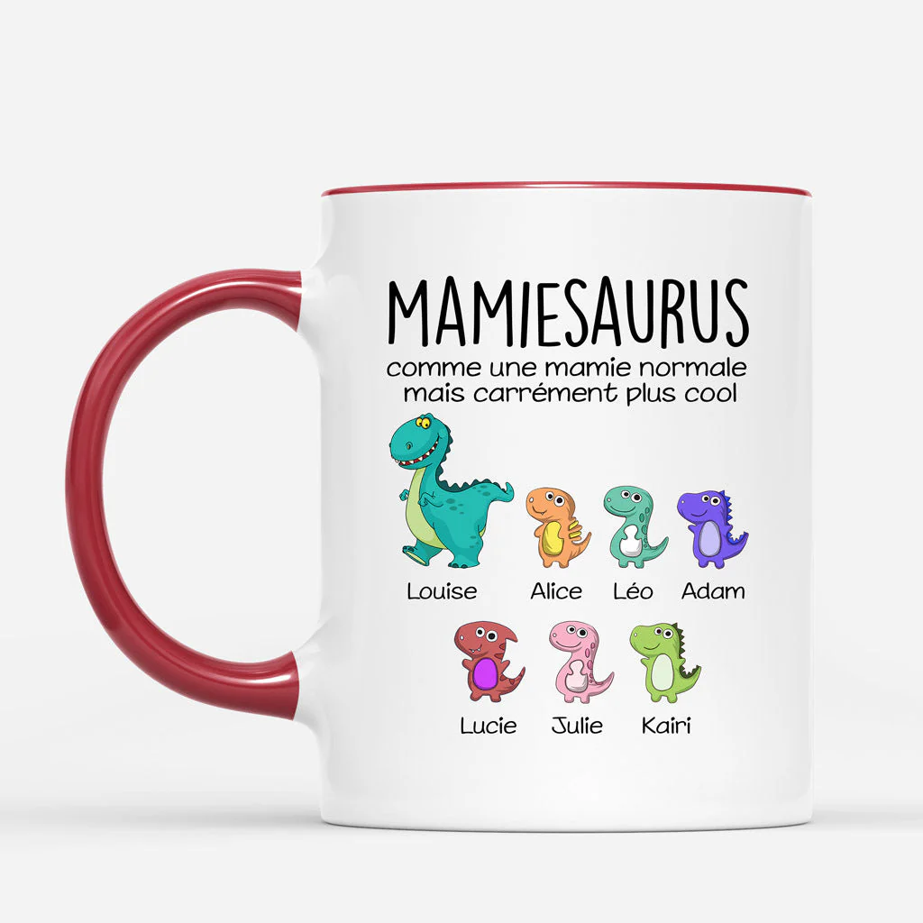Mug Personnalisé Mamie – Mamiesaurus