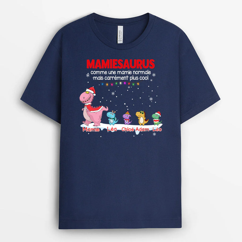 Cadeau De Noël Personnalisé Pas Cher – T-Shirt Mamiesaurus