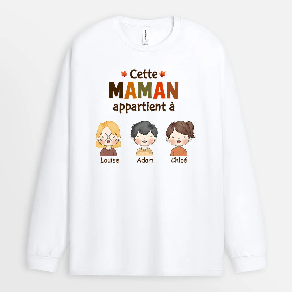 Manche Longue Cette Mamie/Maman Appartient À Personnalisé - Image 2