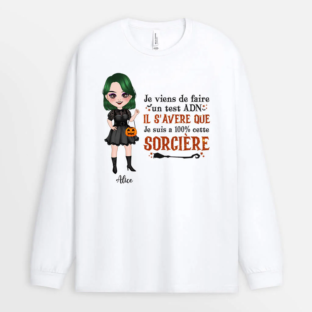 Manches Longues Je Viens De Faire Un Test ADN Personnalisé