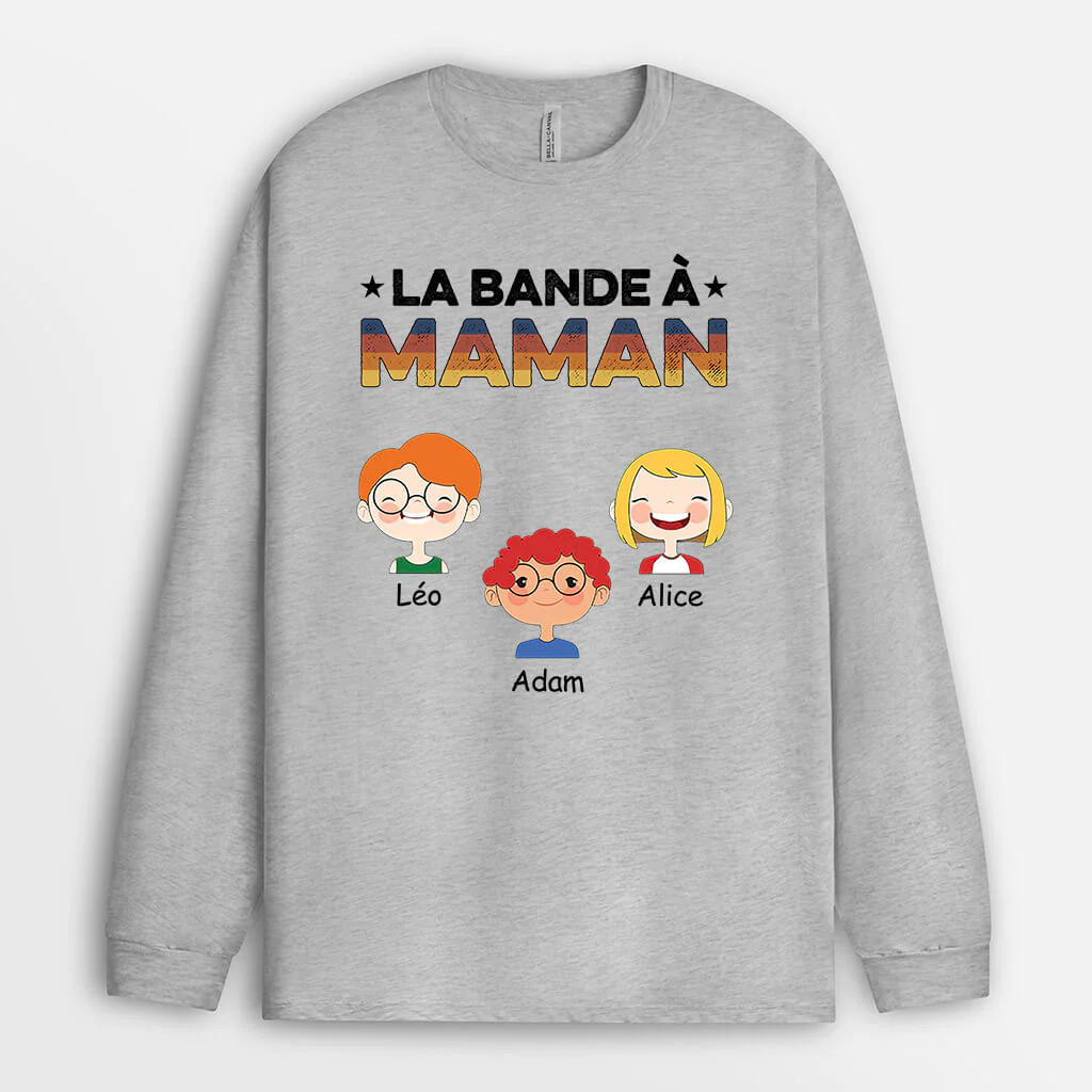 Manches Longues La Bande à Mamie Maman Clair Personnalisé - Image 2