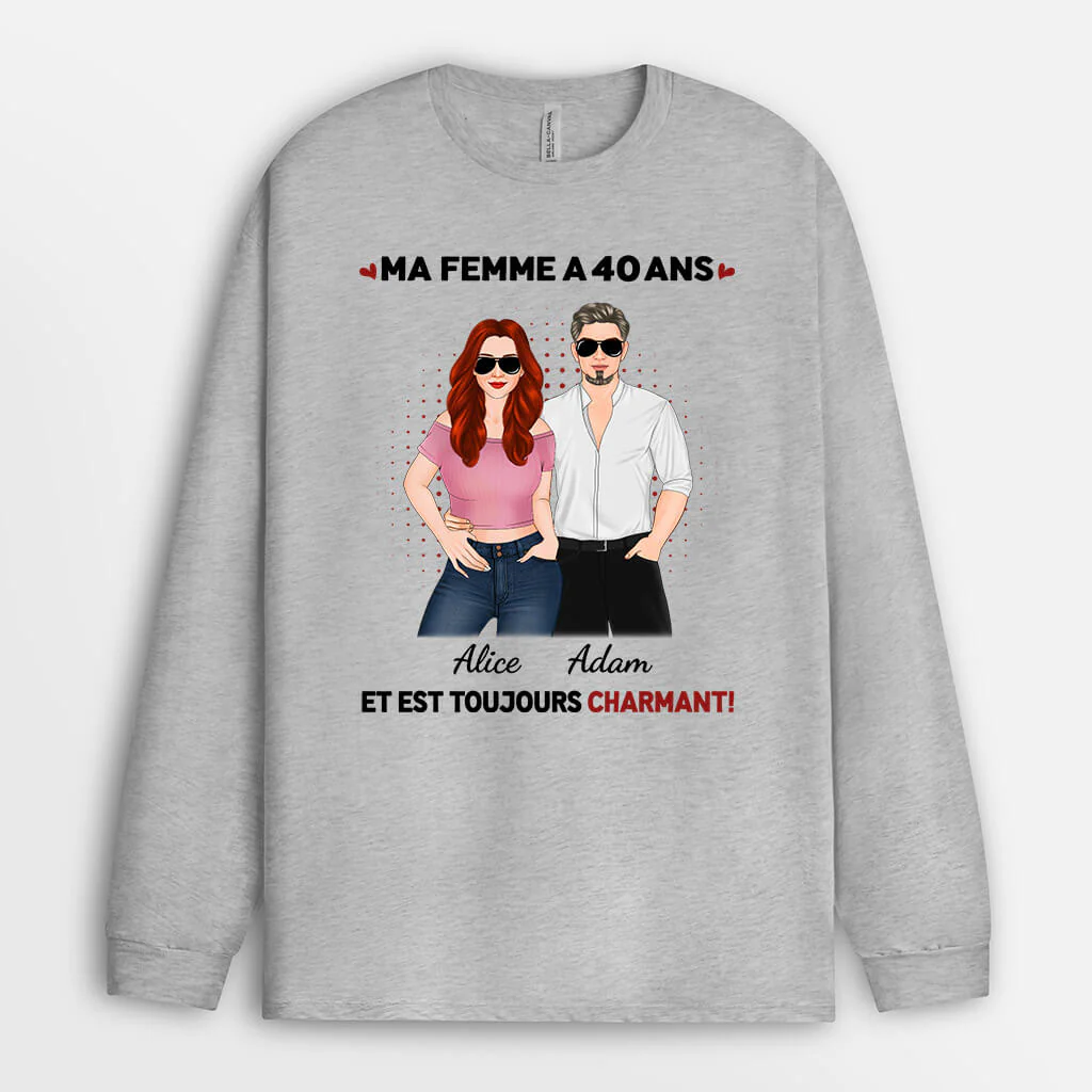 Manches Longues Ma Femme/Mon Mari A 50 Ans Et Est Toujours Sexy Personnalisé