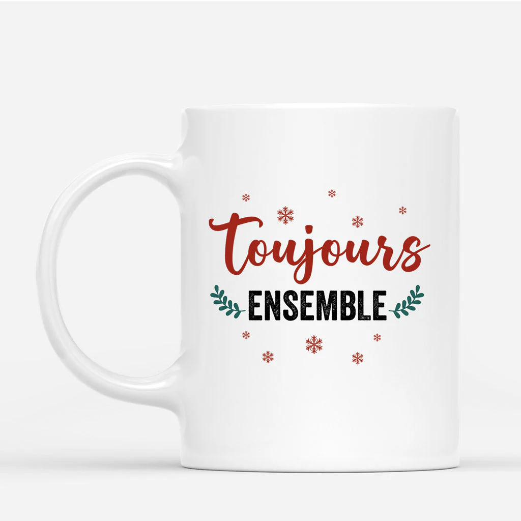 Mug de Noël personnalisé – Toujours Ensemble - Image 3