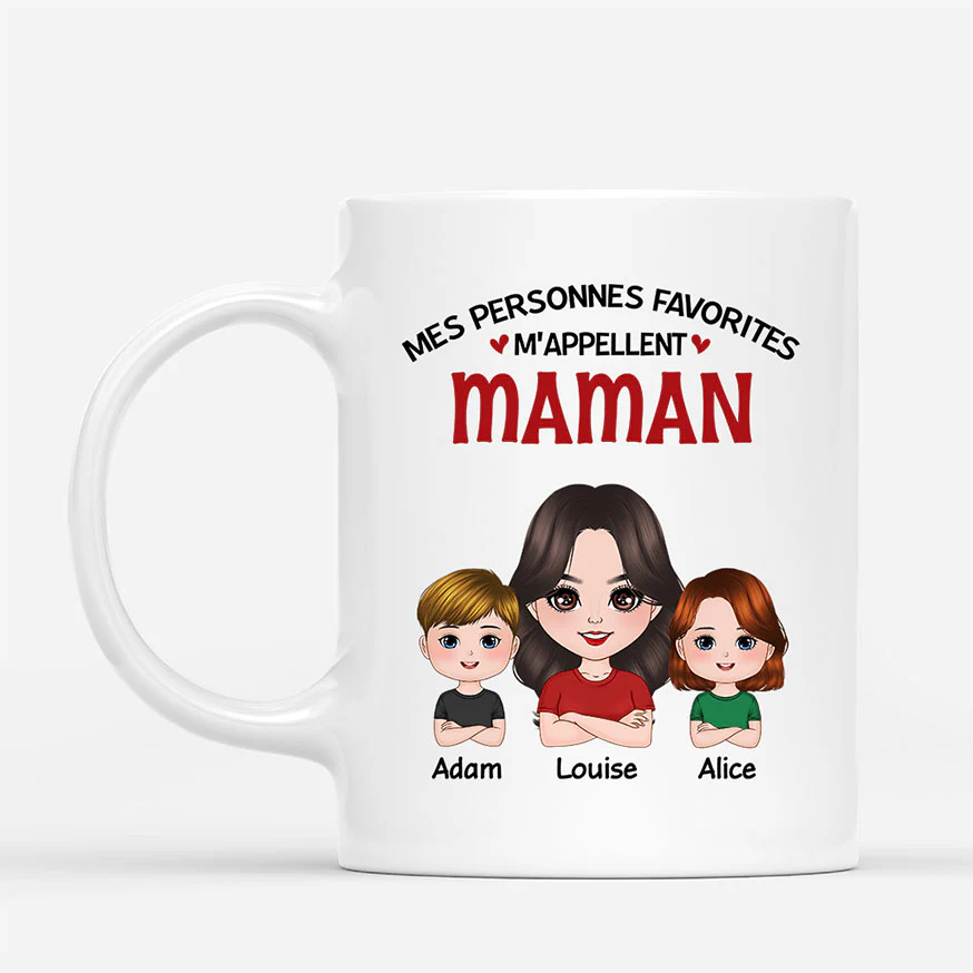 Tasse Personnalisée Grand-Mère – Mes Personnes Favorites