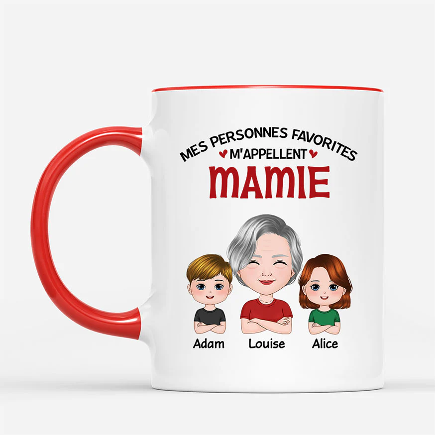 Tasse Personnalisée Grand-Mère – Mes Personnes Favorites - Image 2