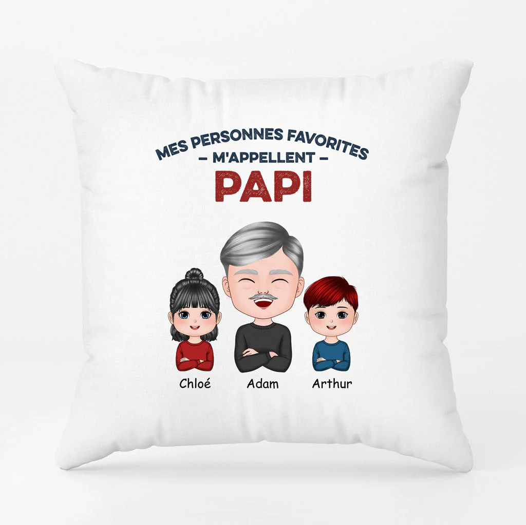 Coussin personnalisé Noël – Mes Personnes Favorites