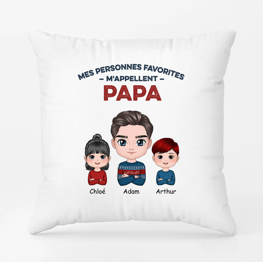 Coussin personnalisé Noël – Mes Personnes Favorites - Image 2