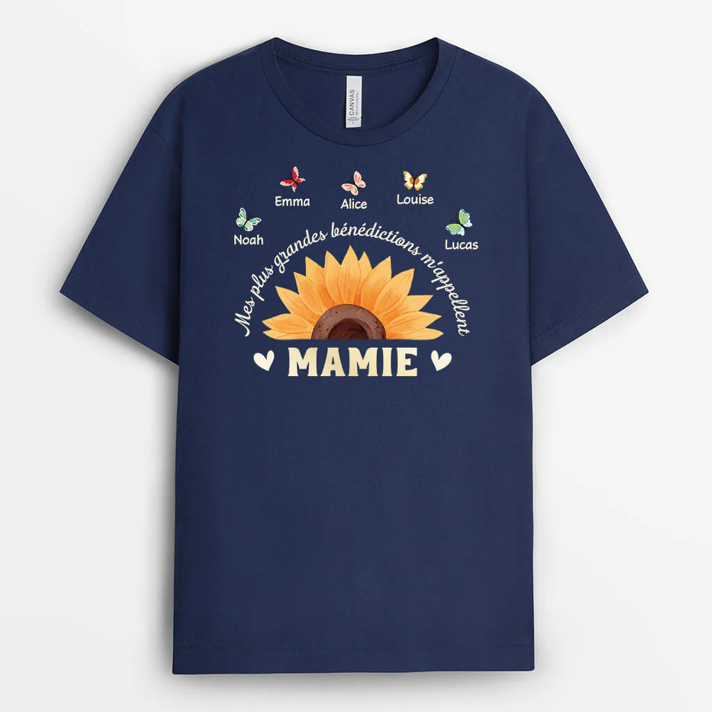 Mes Plus Grandes Bénédictions M'Appellent Mamie - Tee Shirt Pour Mamie
