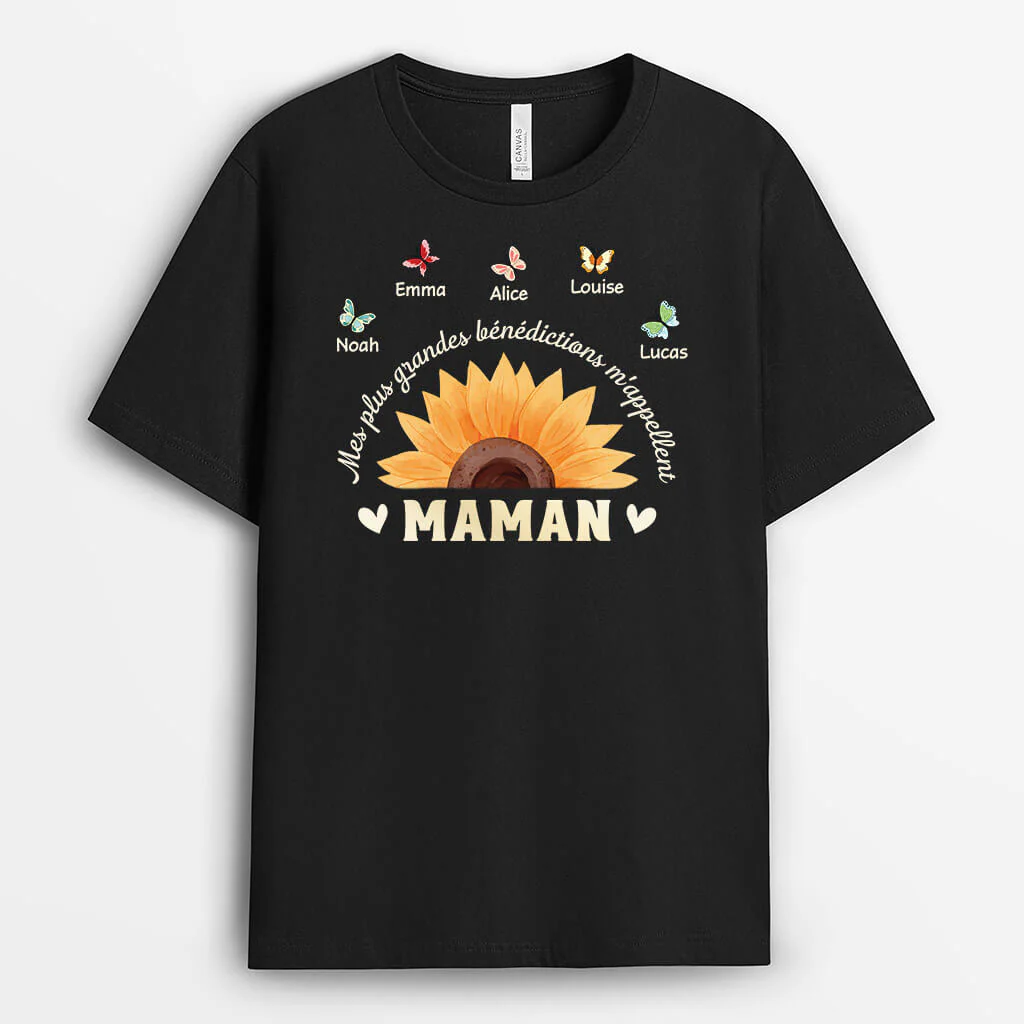 Mes Plus Grandes Bénédictions M'Appellent Mamie - Tee Shirt Pour Mamie - Image 2