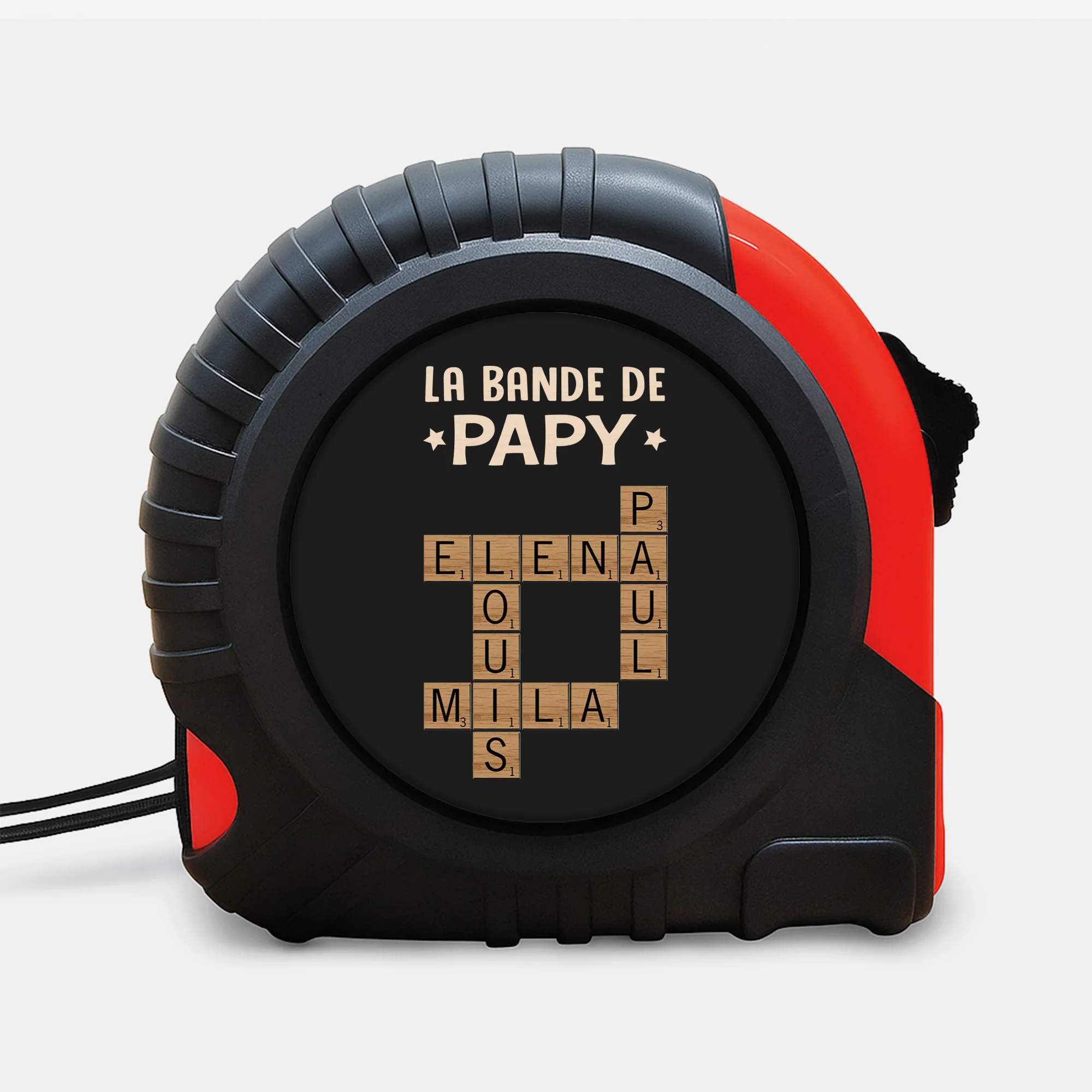 Mètre Ruban Personnalisable - La Bande De Papy - Mots Croisés