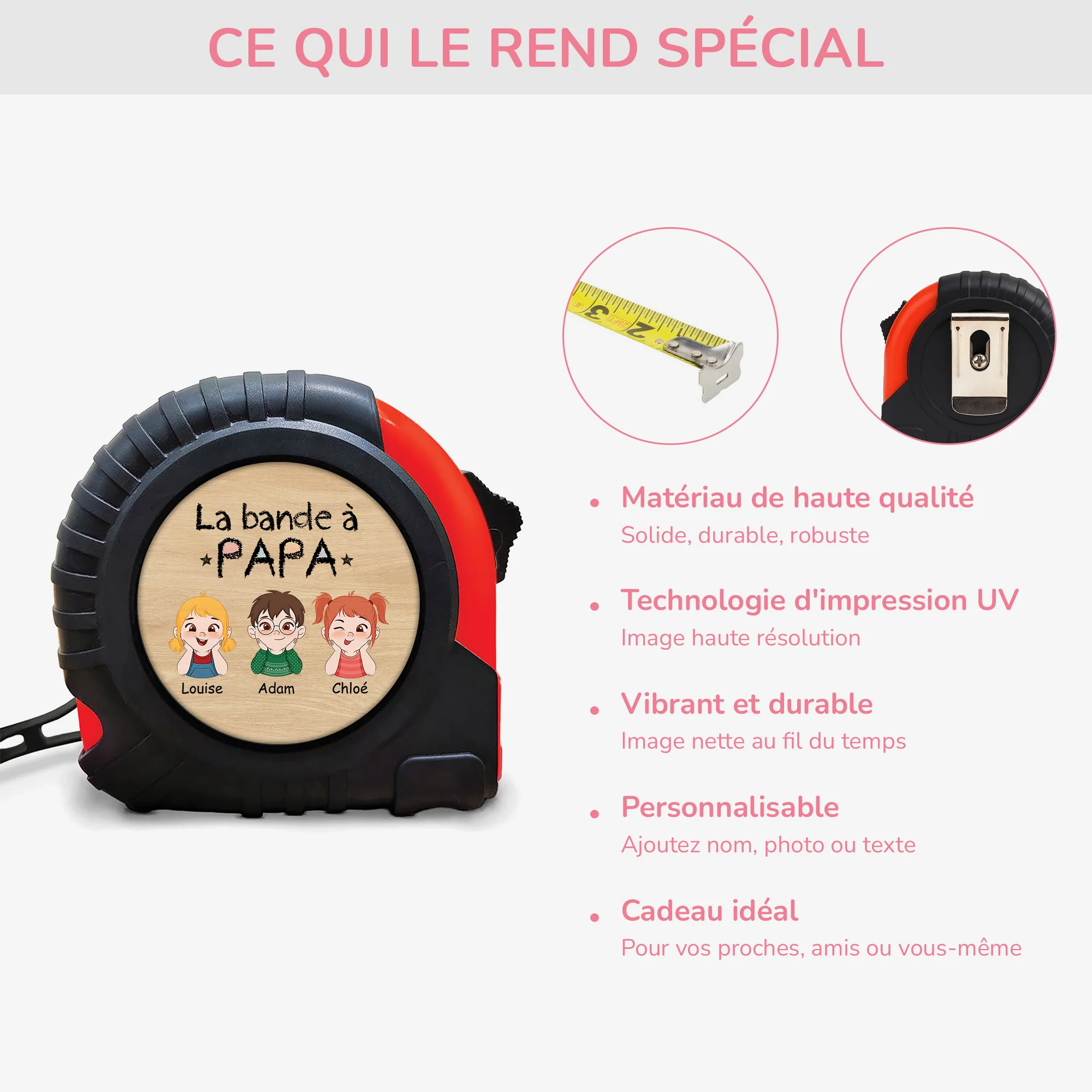 Metre Personnalisé Papa | La Bande À Papa Simple - Image 4