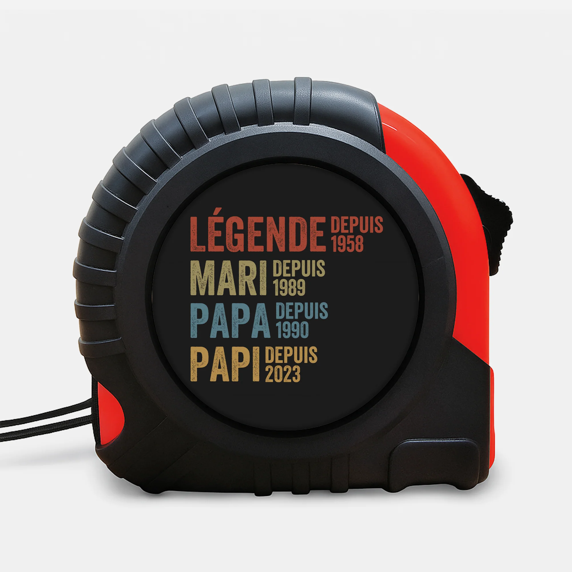 Mètre Ruban Personnalisé - Légende Mari Papa Papy Depuis