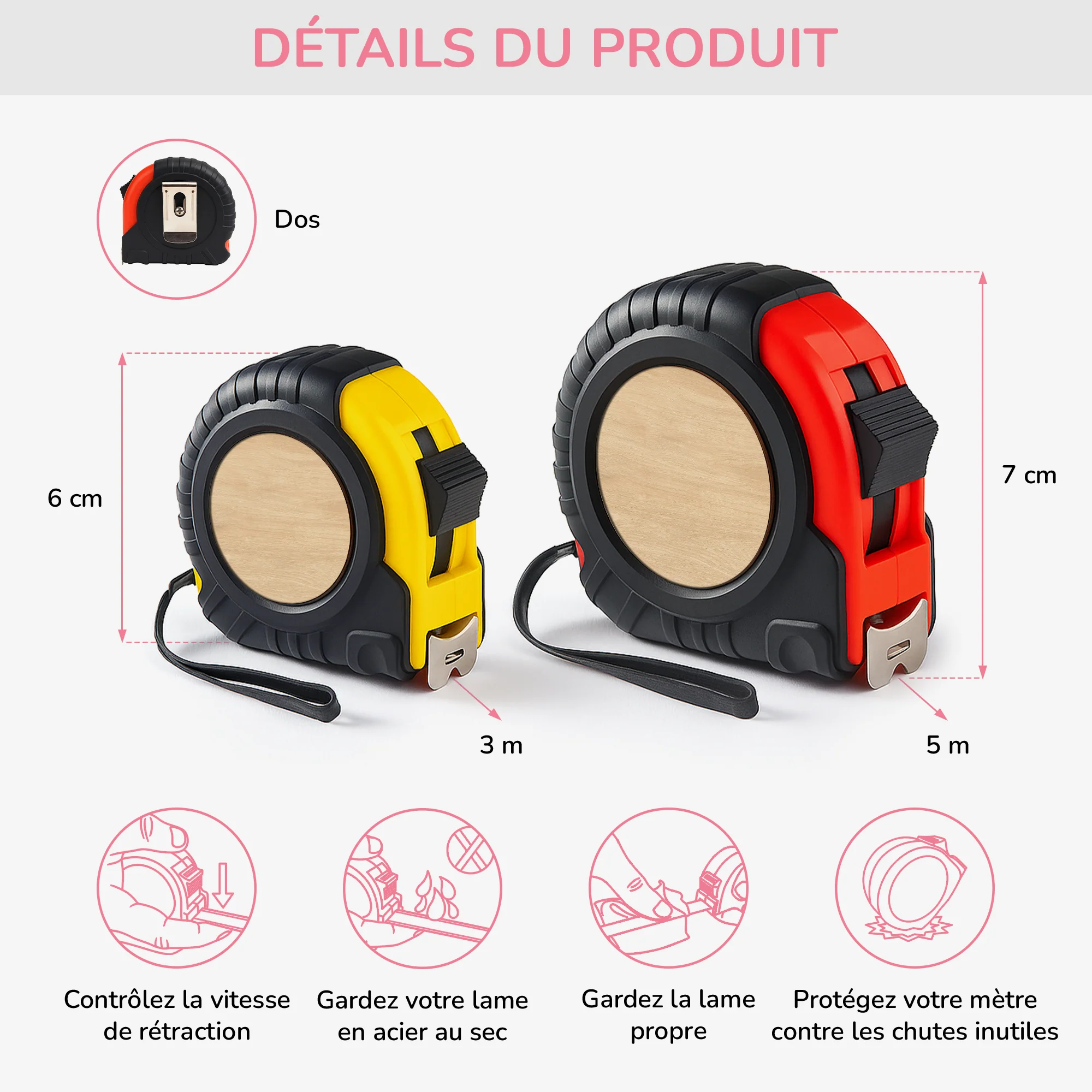 Mètre Ruban Personnalisé - Ce Papa Appartient À - Image 3