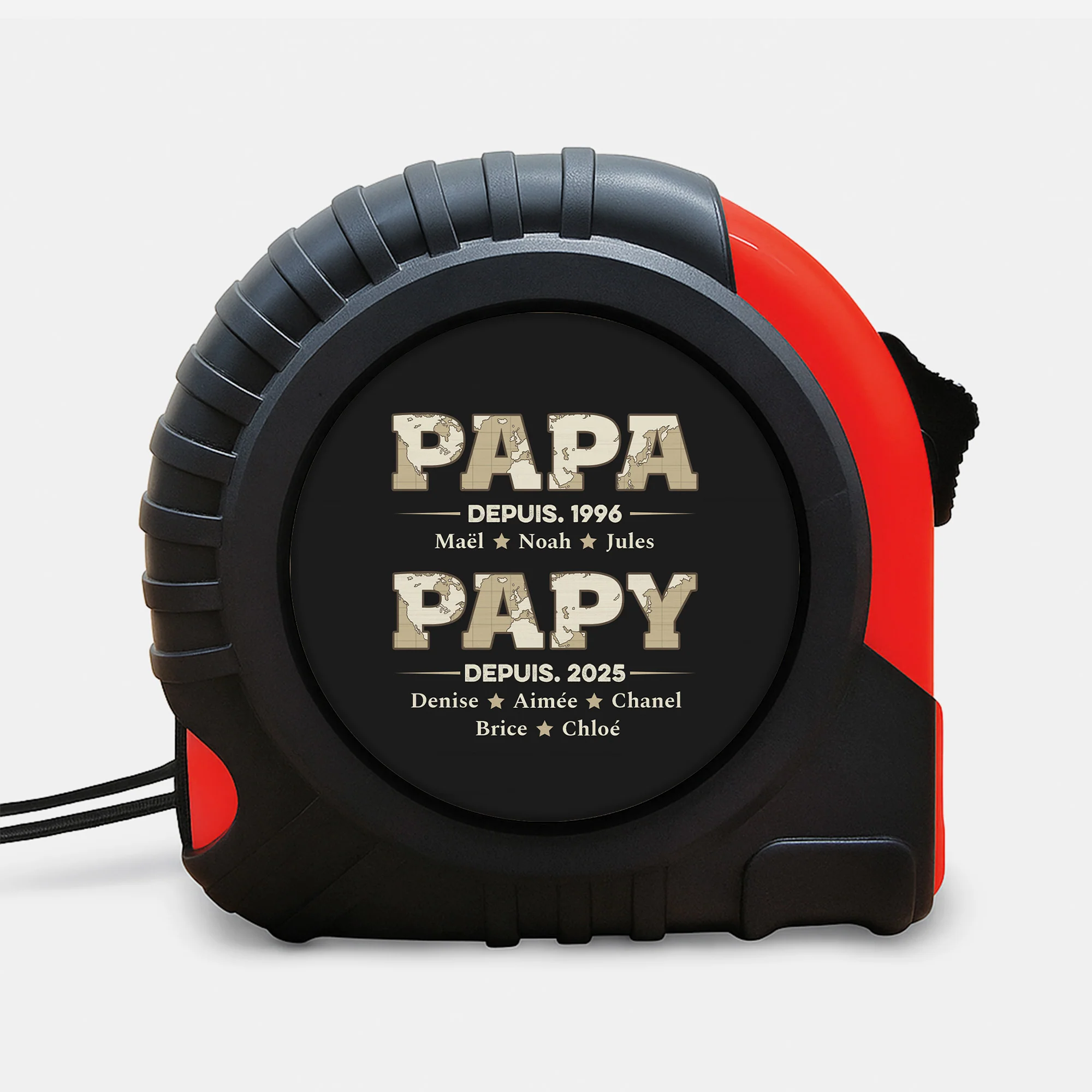 Metre Personnalisé Papy | Papa Papy Depuis Version Carte