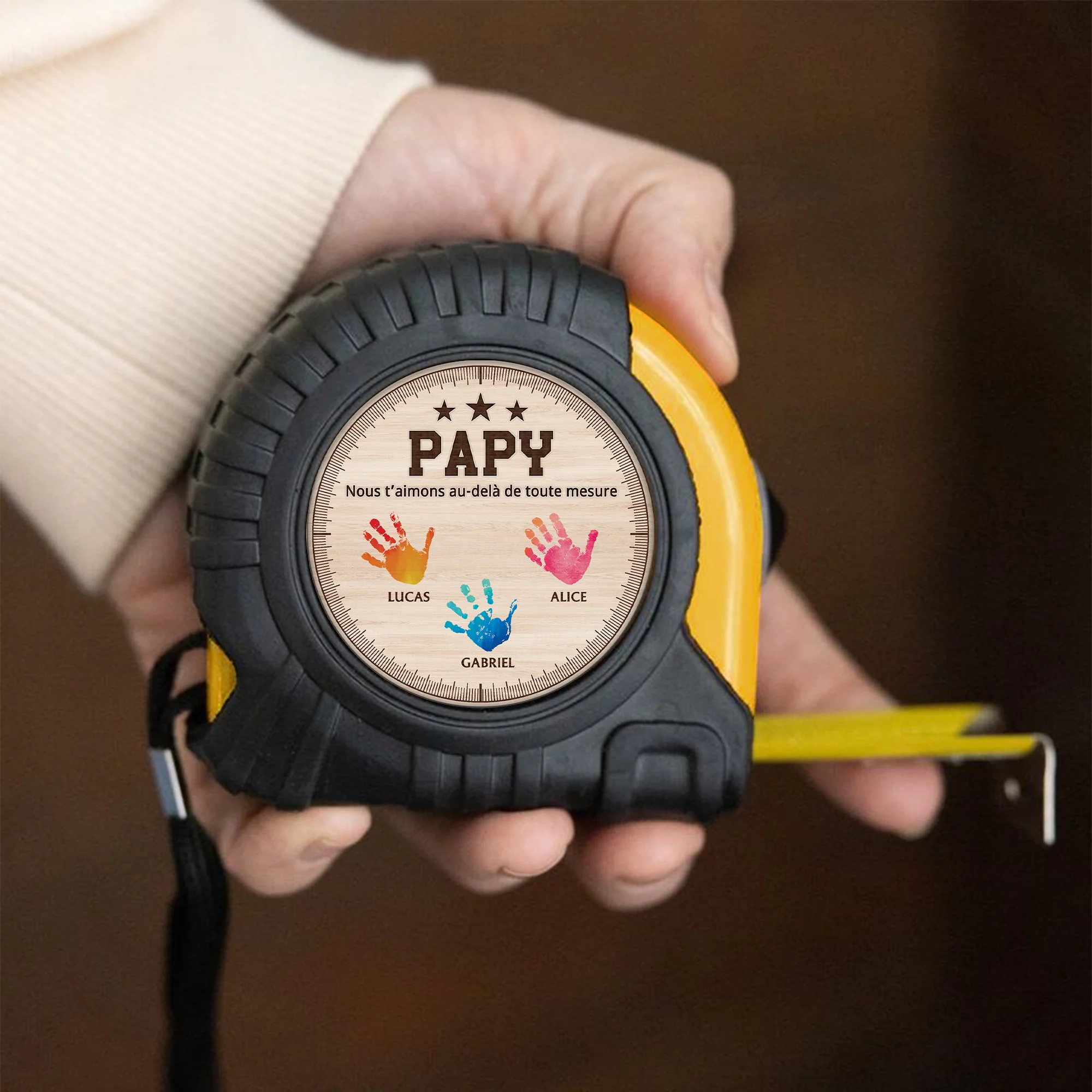 Mètre Personnalisé Papa - Personne Ne T'Arrive À La Cheville - Image 2