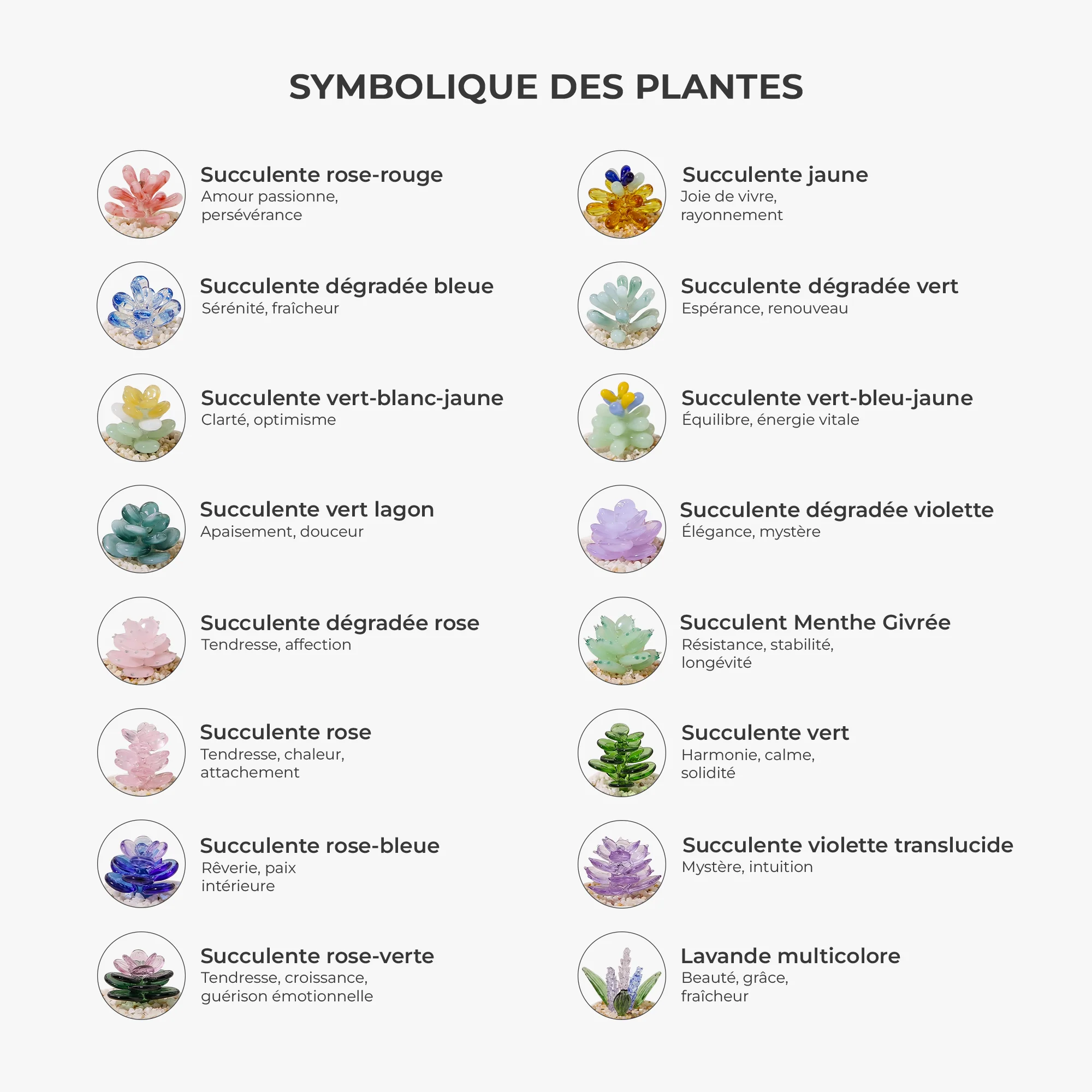 Mini Plante En Verre Artisanale Avec Pot - Cadeau Décoration Femme - Image 6
